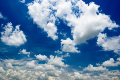 Blue sky with cloud Stock Photos
