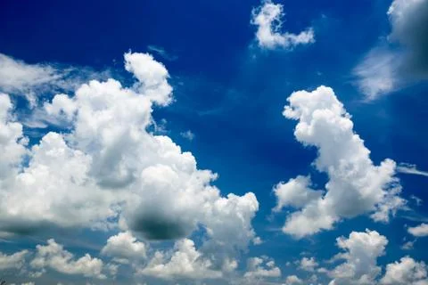 Blue sky with cloud Stock Photos