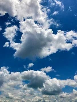 Blue sky with cloud Stock Photos