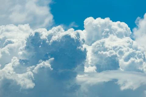 Blue sky with cloud Stock Photos
