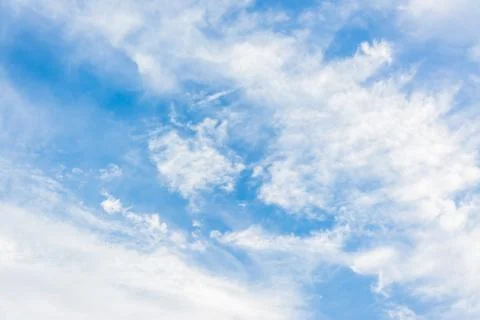 Blue sky with cloud. Stock Photos