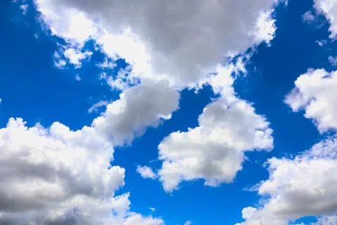 Blue sky with cloud Stock Photos