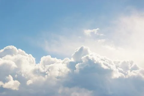 Blue sky with cloud. Stock Photos