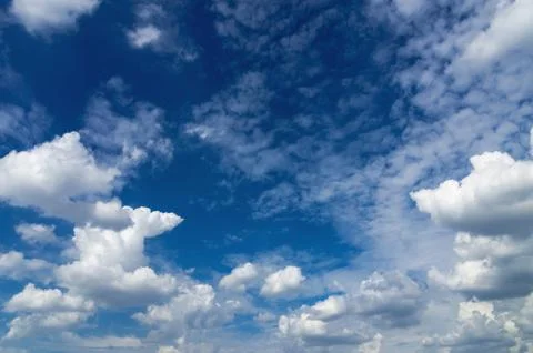 Blue sky with cloud Stock Photos
