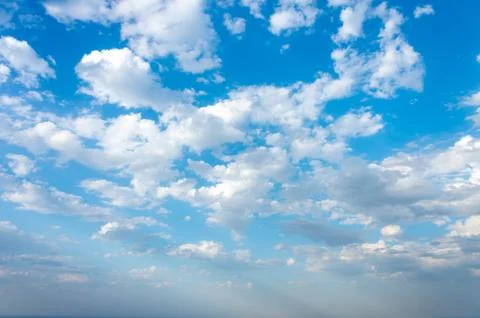 Blue sky with cloud Stock Photos
