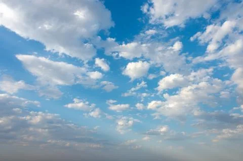 Blue sky with cloud Stock Photos