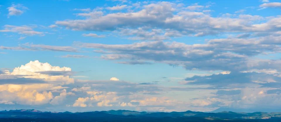 Blue sky with cloud Stock Photos