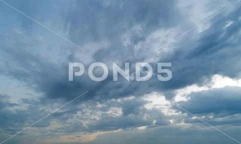 Blue sky with cloud Stock Photos