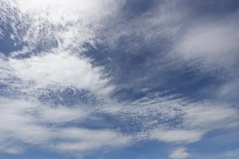 Blue sky with cloud Stock Photos