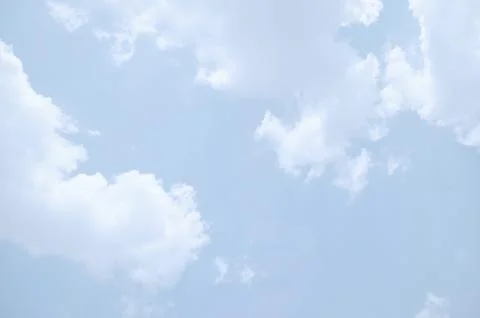 Blue sky with a cloud. Stock Photos