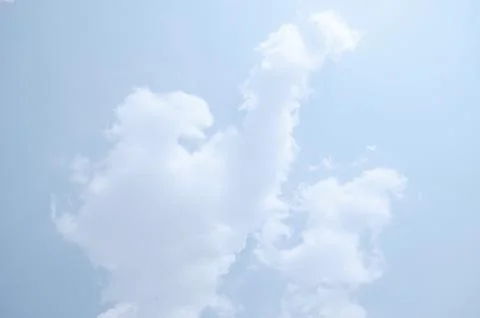 Blue sky with a cloud. Foto stock