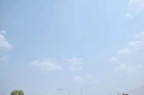 Blue sky with a cloud. Foto stock