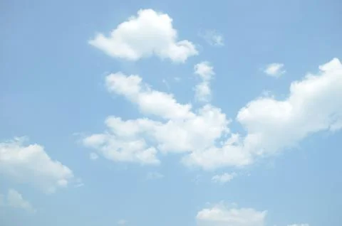 Blue sky with a cloud. Foto stock