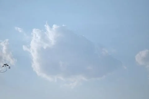 Blue sky with a cloud. Foto stock