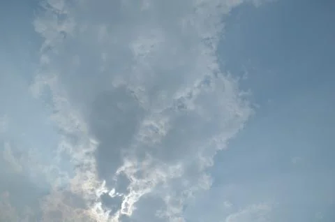 Blue sky with a cloud. Stock-Fotos