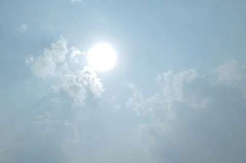 Blue sky with a cloud. Stock-Fotos