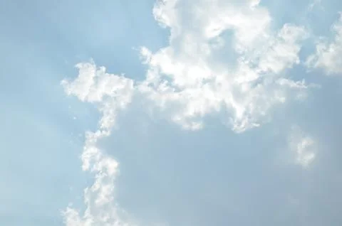 Blue sky with a cloud. Foto stock