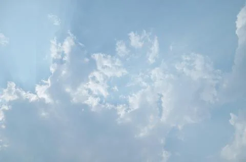 Blue sky with a cloud. Stock Photos