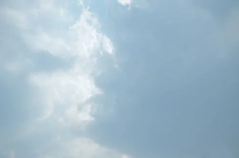 Blue sky with a cloud. Stock-Fotos