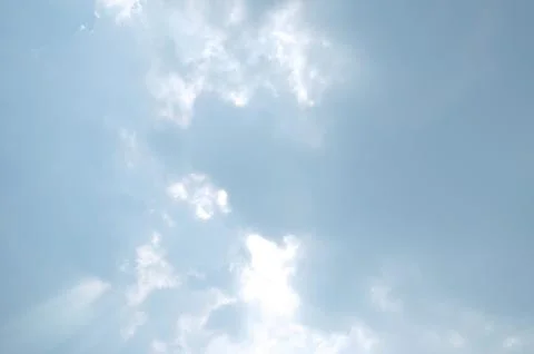 Blue sky with a cloud. Stock Photos