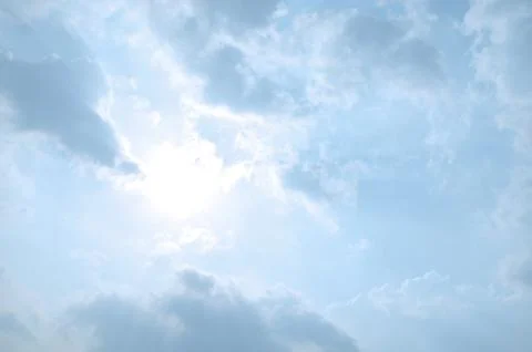 Blue sky with a cloud. Foto stock