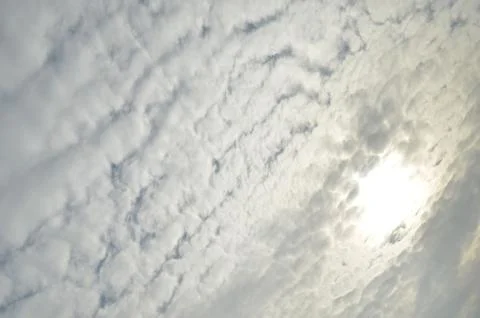Blue sky with a cloud. Stock Photos