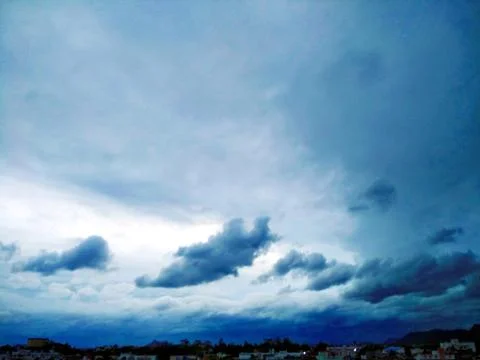 Blue sky with cloud Foto stock