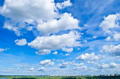 Blue sky with cloud Stock Photos