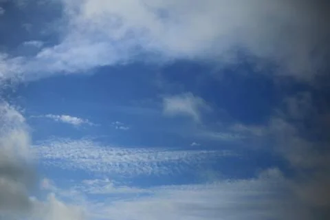 Blue sky with cloud Stock Photos