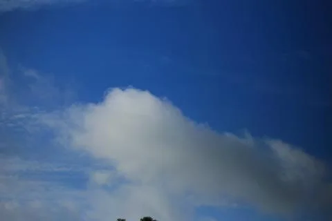 Blue sky with cloud Stock Photos