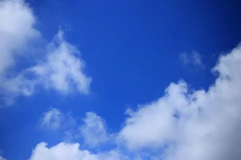 Blue sky with cloud Stock Photos