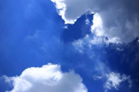 Blue sky with cloud Stock Photos