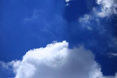 Blue sky with cloud Stock Photos
