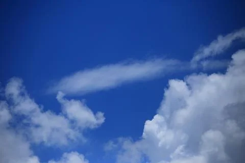 Blue sky with cloud Stock Photos