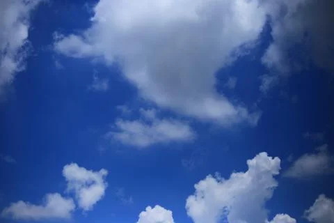Blue sky with cloud Stock Photos