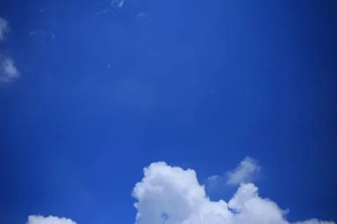 Blue sky with cloud Stock Photos