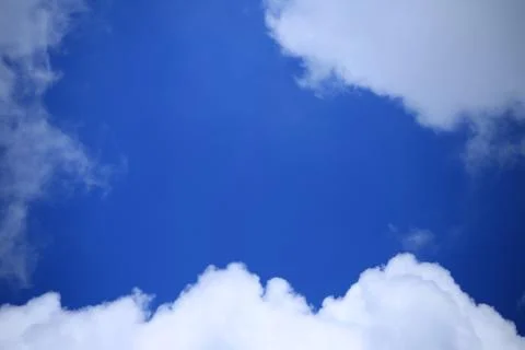 Blue sky with cloud Stock Photos