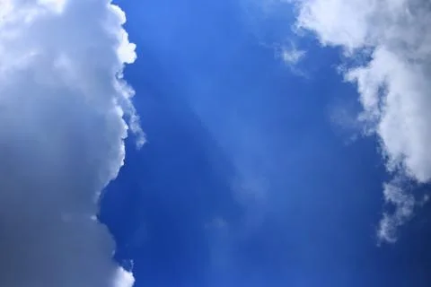 Blue sky with cloud Stock Photos