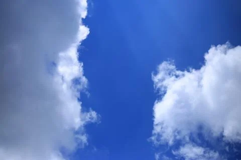 Blue sky with cloud Stock Photos