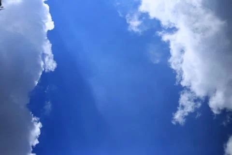Blue sky with cloud Stock Photos