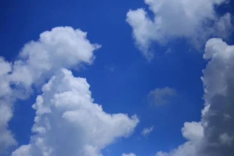 Blue sky with cloud Stock Photos
