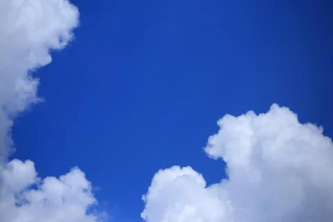 Blue sky with cloud Stock Photos