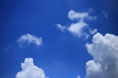 Blue sky with cloud Stock Photos