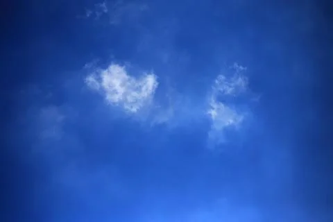 Blue sky with cloud Stock Photos