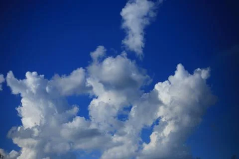 Blue sky with cloud Stock Photos