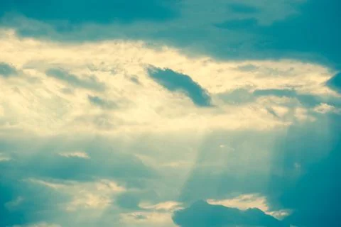 Blue sky with cloud Stock Photos