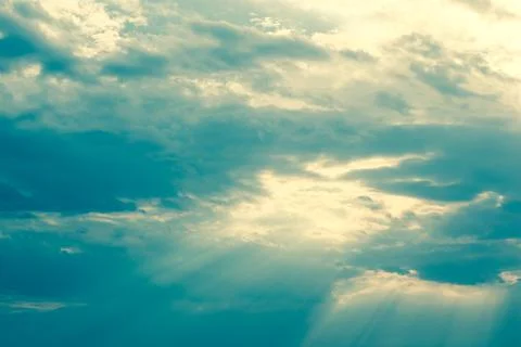 Blue sky with cloud Stock Photos