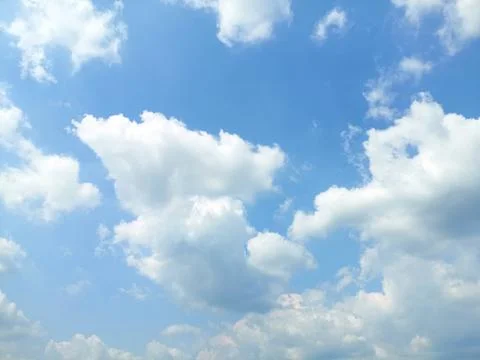 Blue sky with cloud Stock Photos