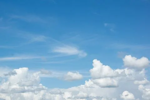 Blue sky with cloud Stock Photos