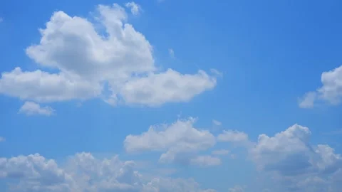 A blue sky cloud sunny timelapse video. Stock Footage 344975855